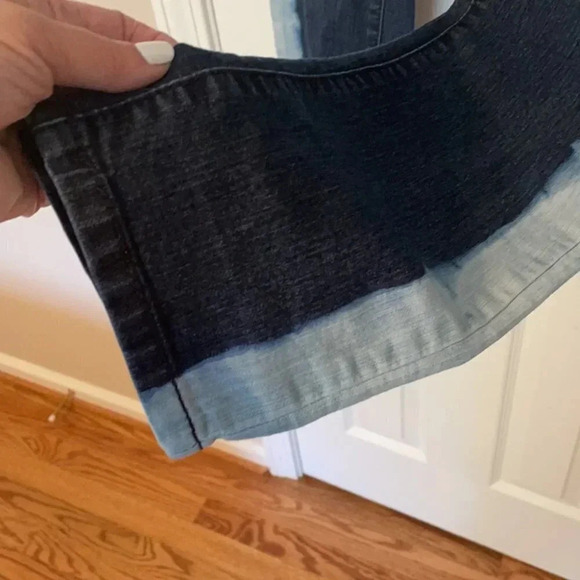 Inc Denim Ombré Jeans Dark Wash Light Was Edge 12 - Picture 3 of 7